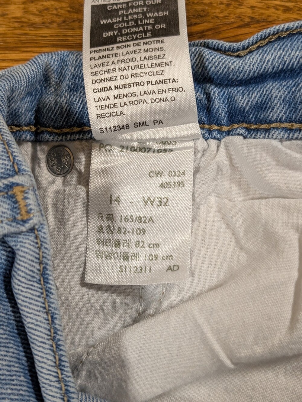 Levi Strauss Signature Heritage High Rise Loose Straight Jeans Size 14 W32 - Picture 5 of 9